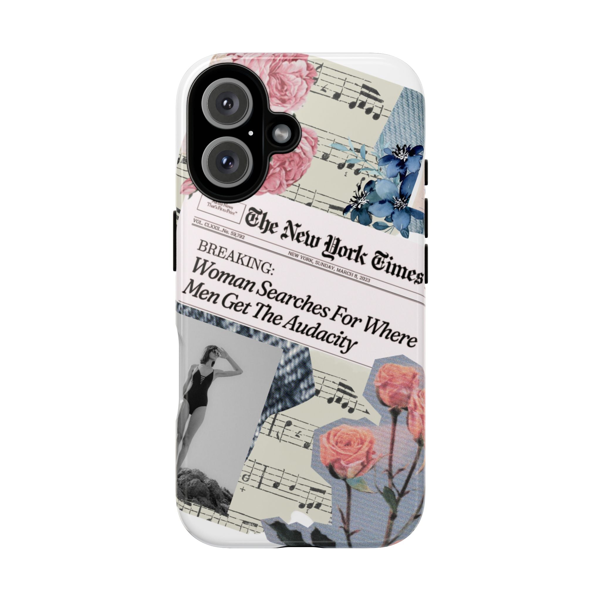 “The Audacity” Collage Phone Case — Retail Therapy Original