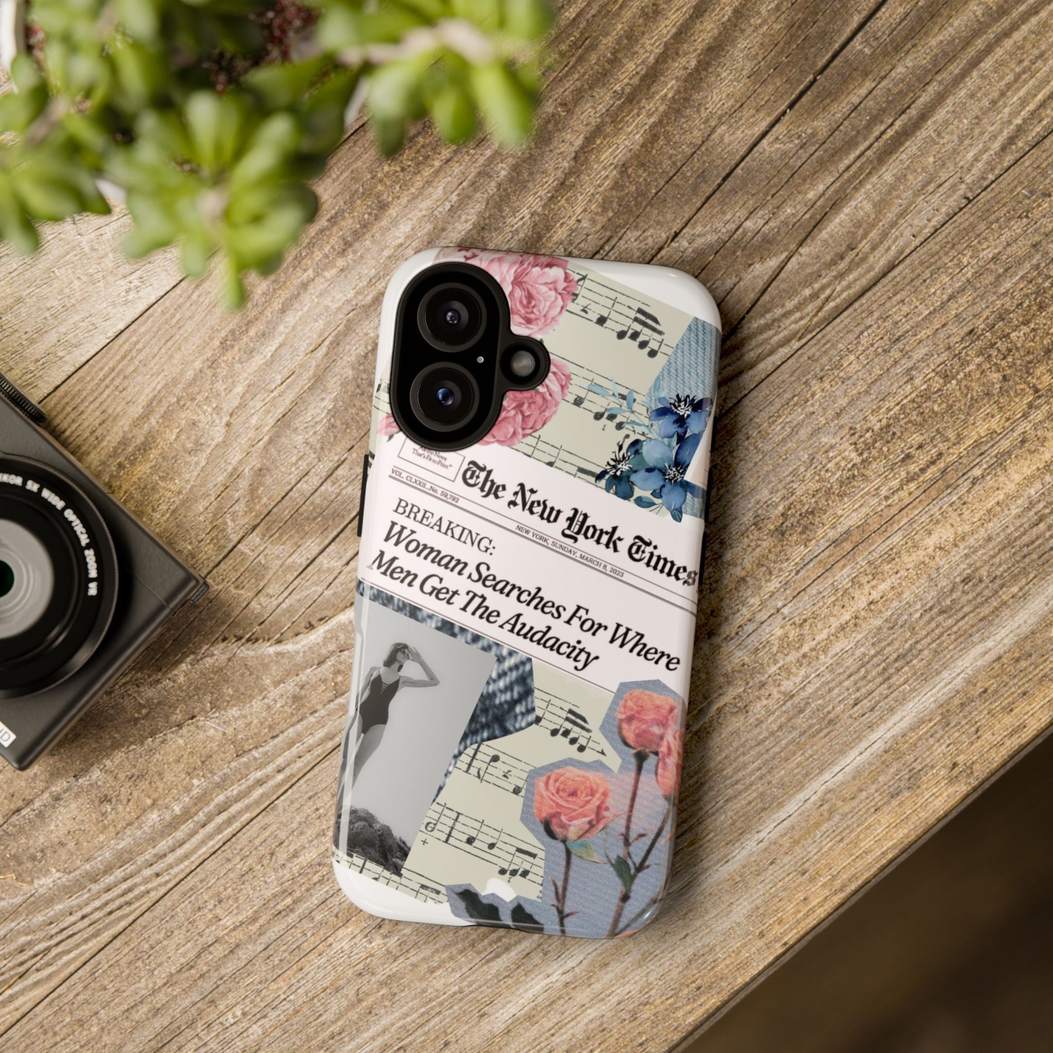 “The Audacity” Collage Phone Case — Retail Therapy Original