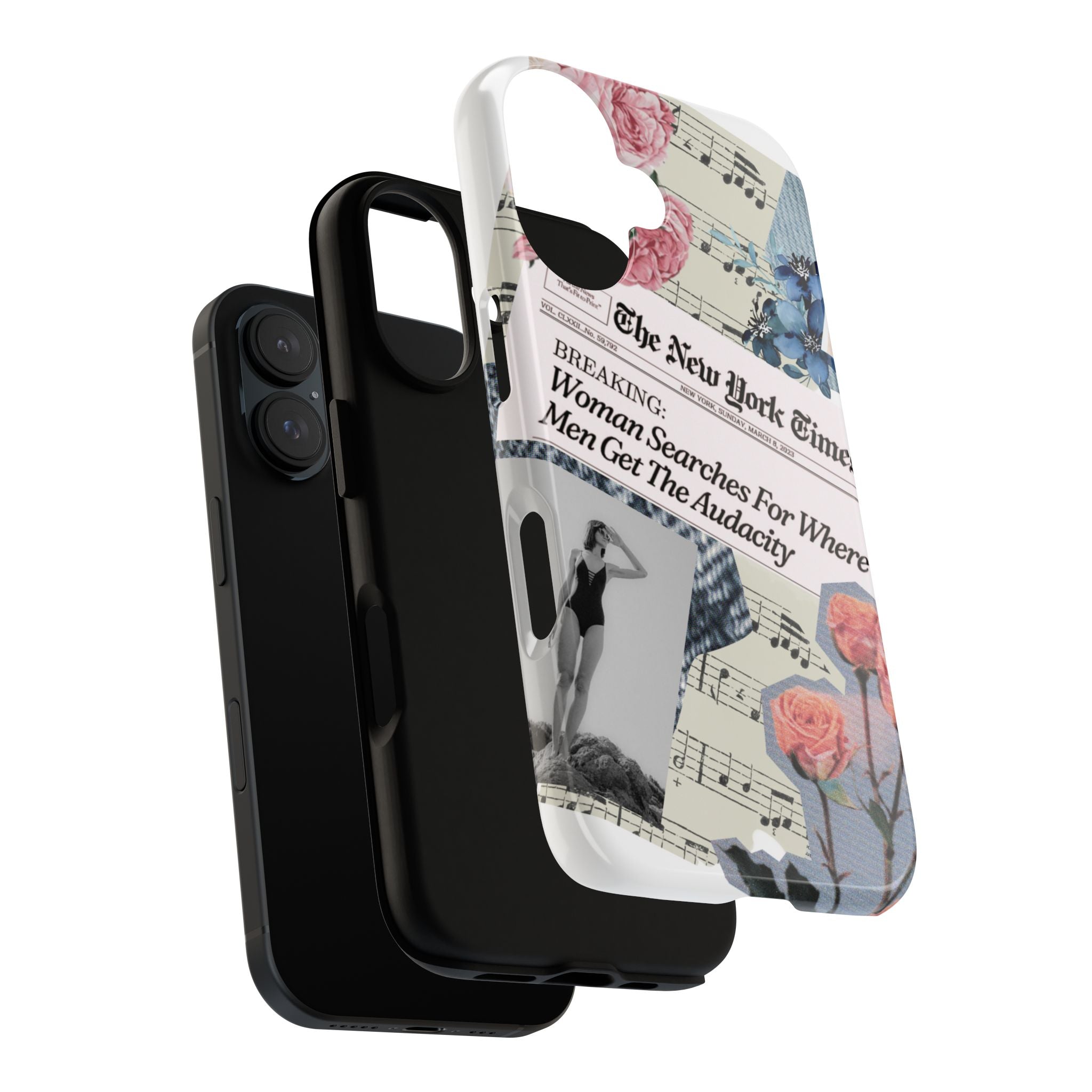 “The Audacity” Collage Phone Case — Retail Therapy Original